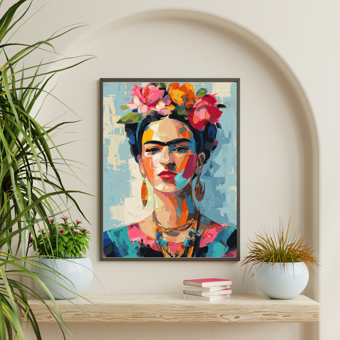Miniktuval™ Artistik Frida -Sayılarla Boyama seti