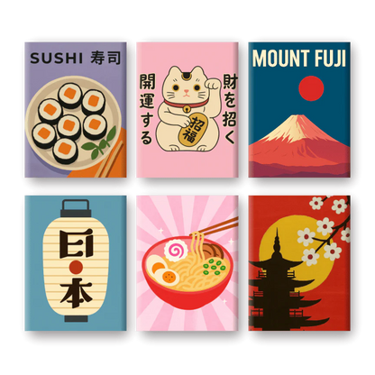 Minik Tuval ™ 6'lı Mini Set-Japonya Esintisi
